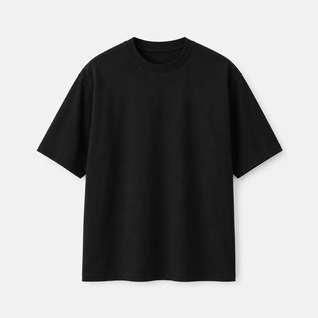 4Faith Signature Oversized Tee – Black