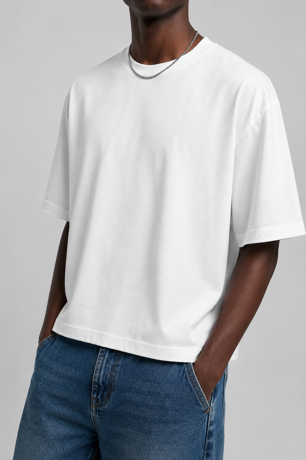 4Faith Essential Oversized Tee – White
