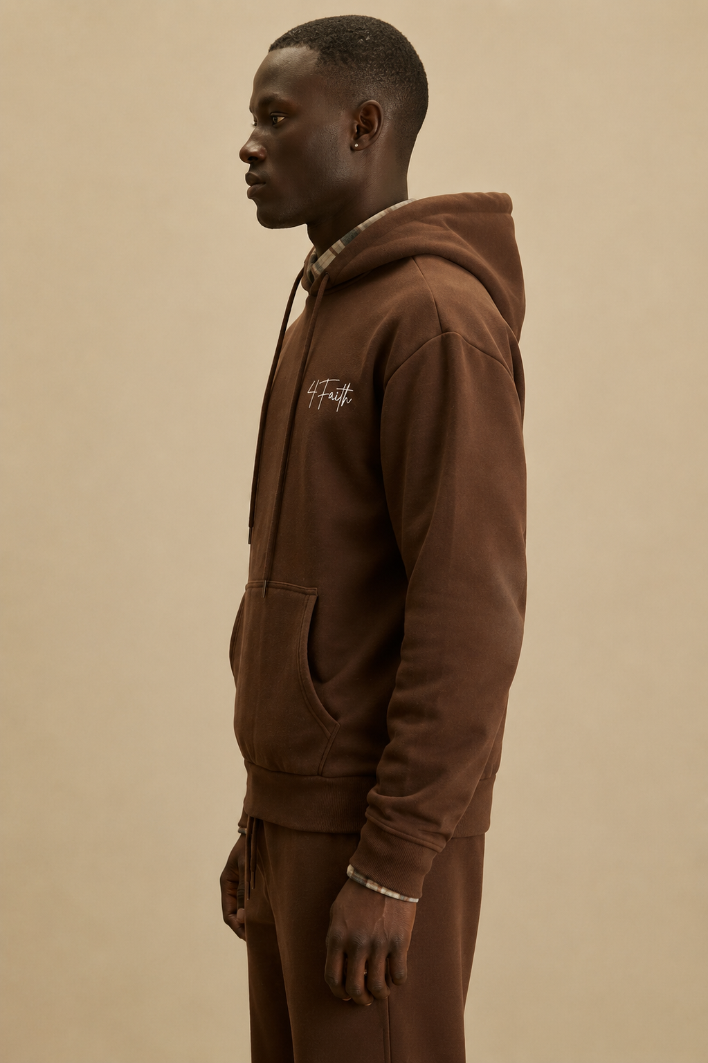 4Faith Oversized Hoodie – Chestnut Brown