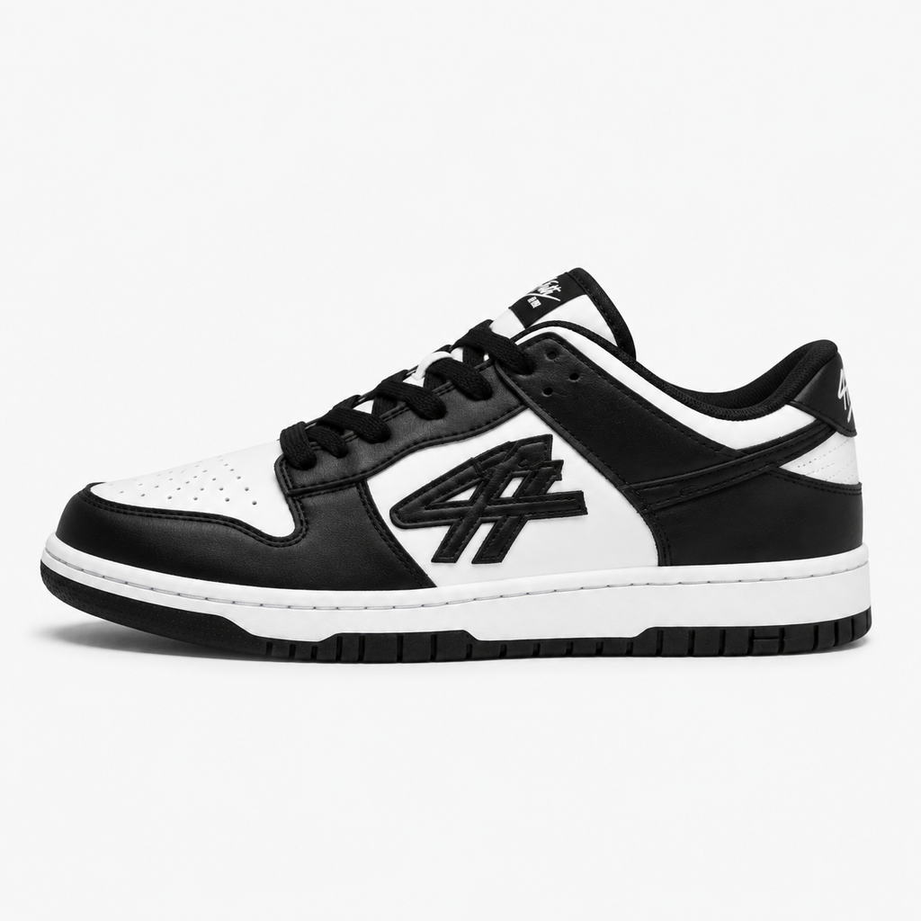 4Faith Classic Low Sneakers – Black & White
