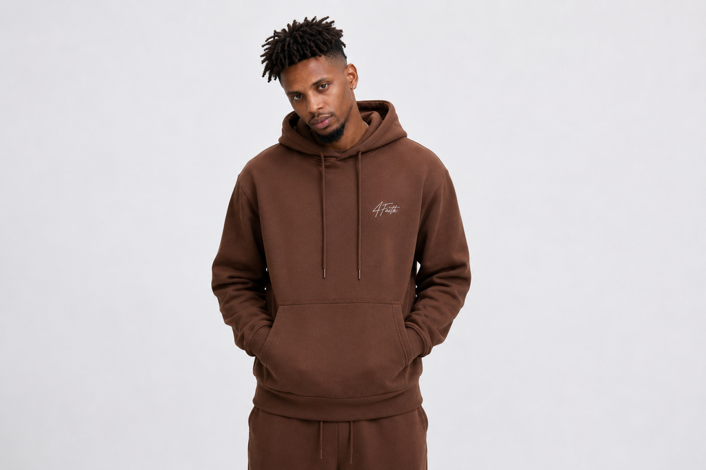 4Faith Oversized Hoodie – Chestnut Brown