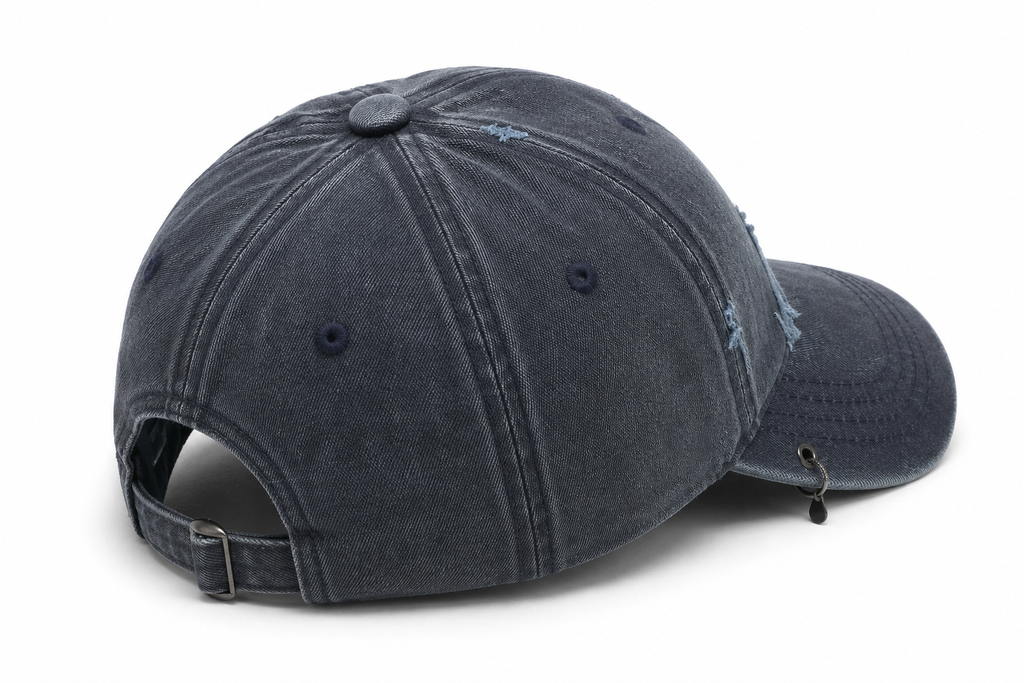 4Faith Vintage Dad Cap Washed Blue | Casquette Premium