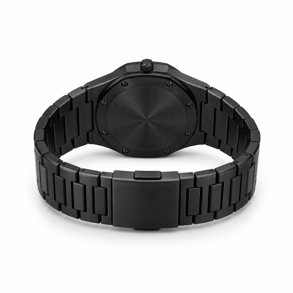 Montre Acier Noire – Élégance Minimaliste