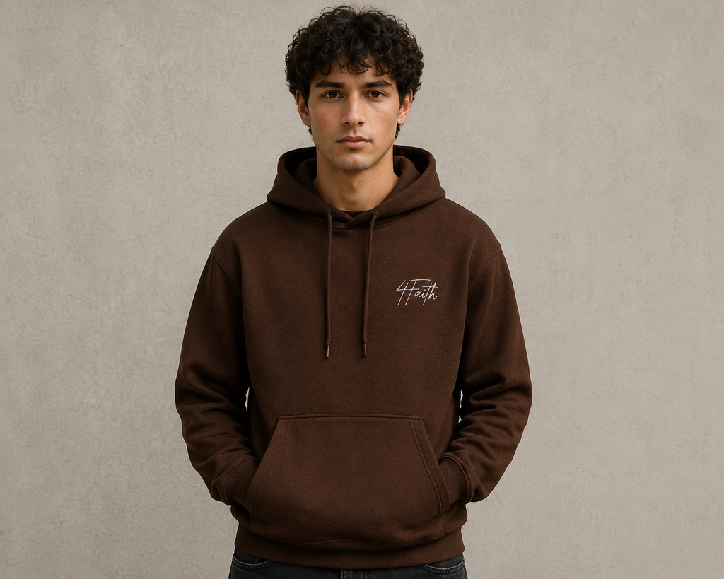 4Faith Oversized Hoodie – Chestnut Brown