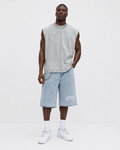 4Faith Ice Blue Denim Shorts