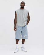4Faith Ice Blue Denim Shorts
