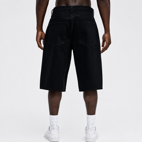 4Faith Black Denim Shorts