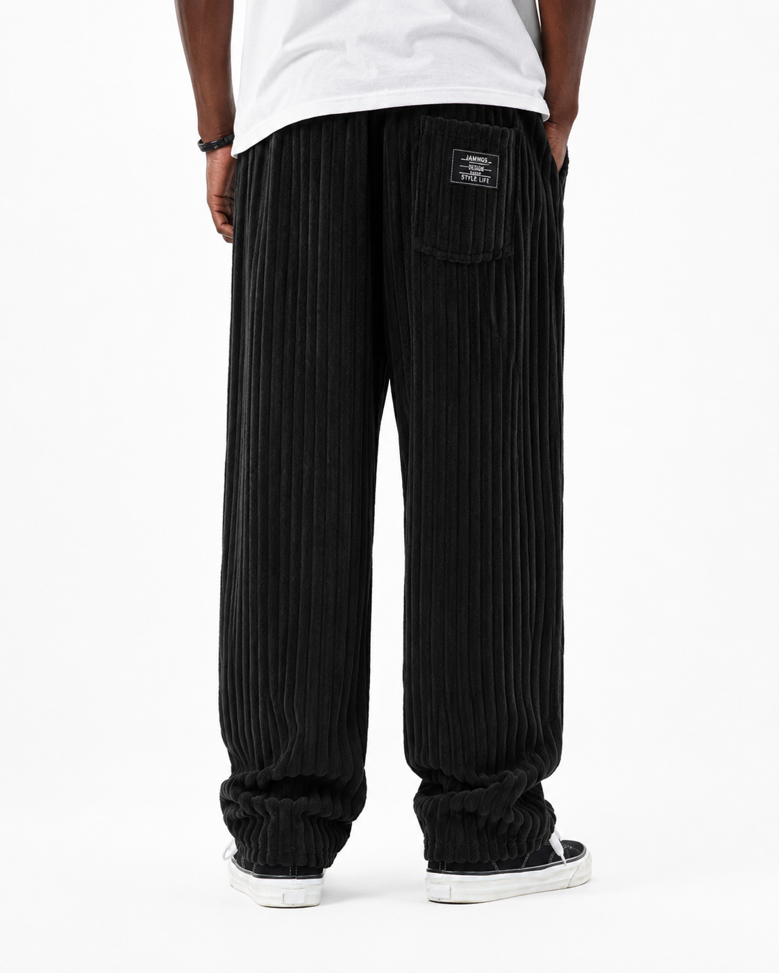 Pantalon Oversized Striped Corduroy