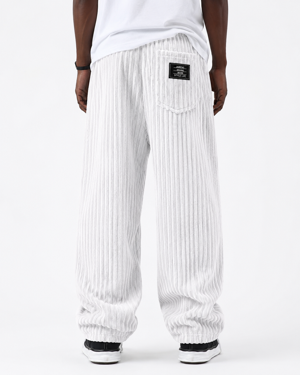 Pantalon Oversized Striped Corduroy