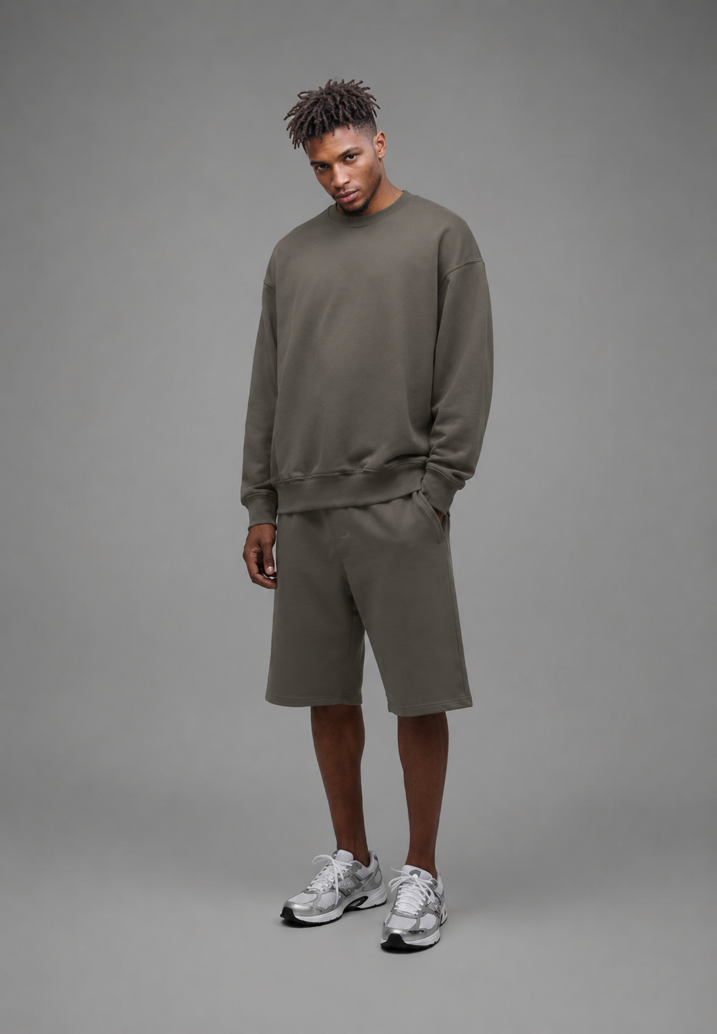 4Faith Essential Shorts – Stone Grey