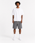 Short en molleton oversize – Gris chiné