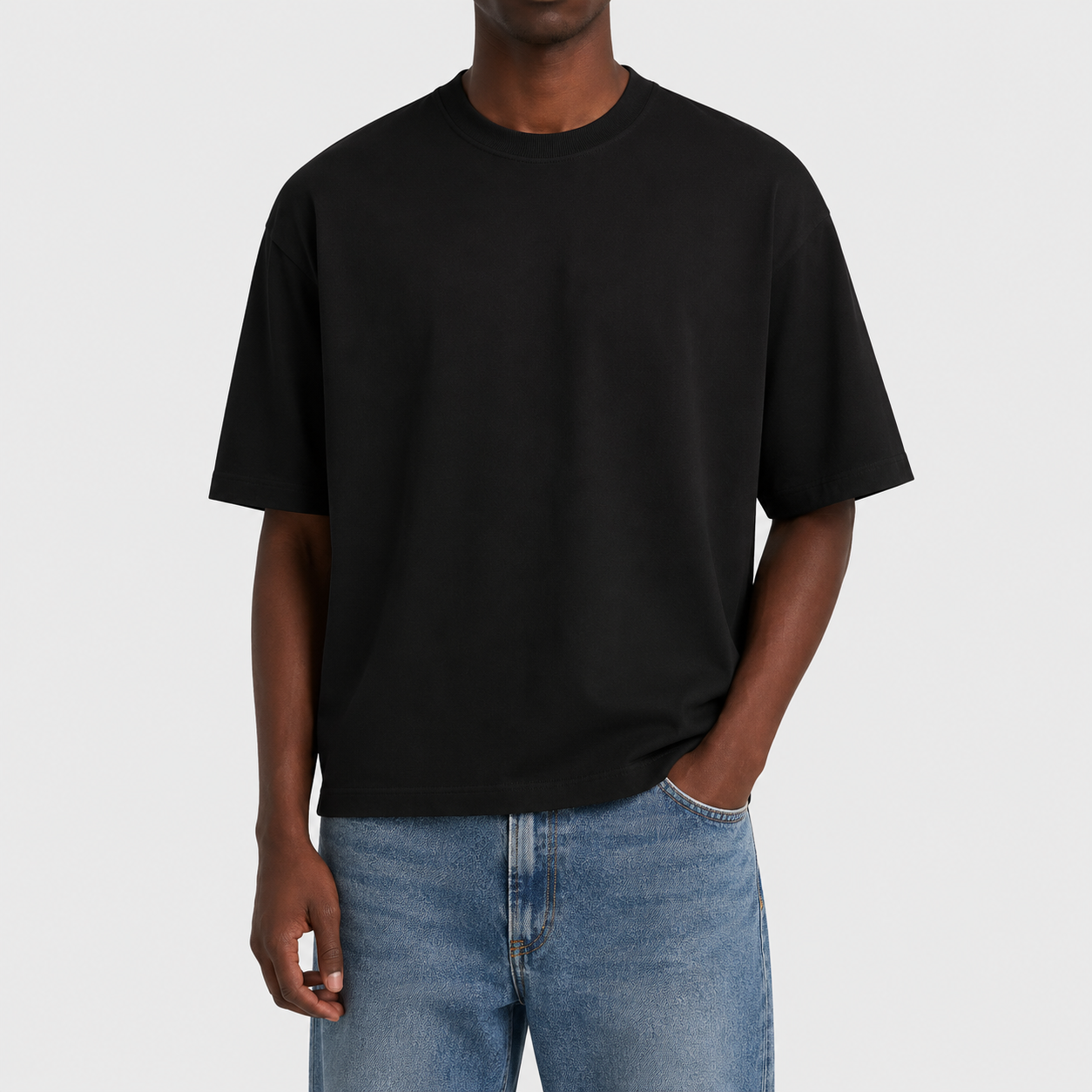 4Faith Signature Oversized Tee – Black