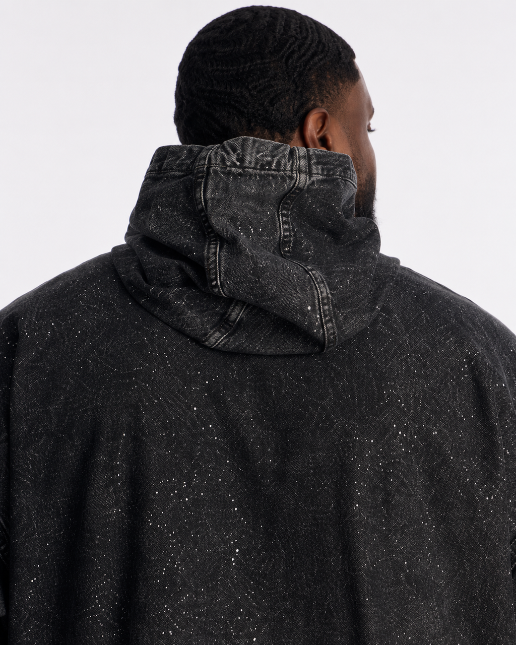 4Faith Shimmering Nights Denim Jacket – Black Wash