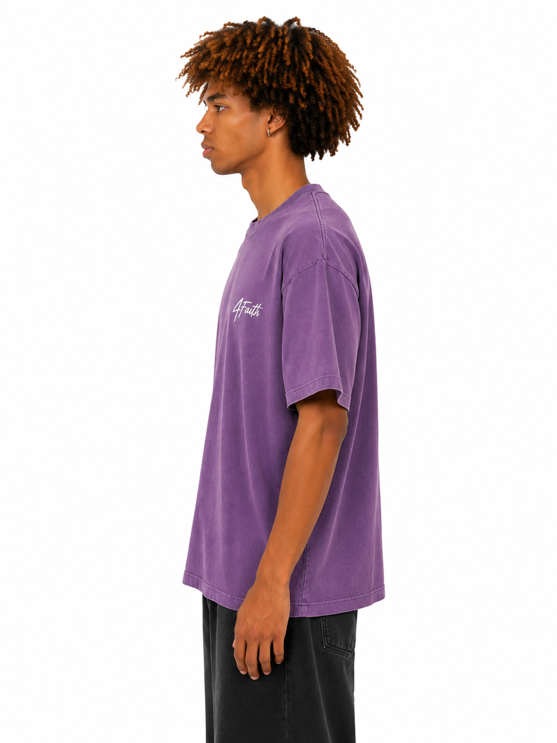 4Faith – Tee Oversize Purple Wash