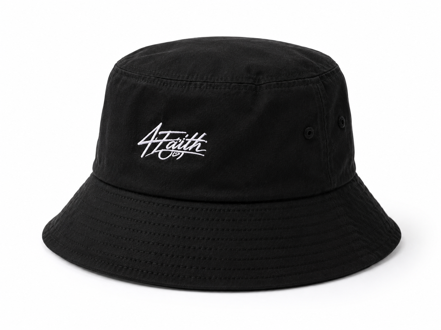 4Faith Signature Bucket Hat – Black