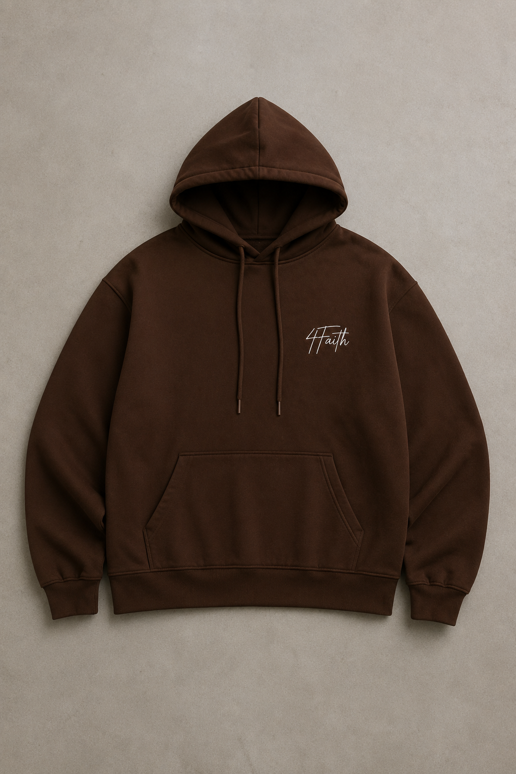 4Faith Oversized Hoodie – Chestnut Brown