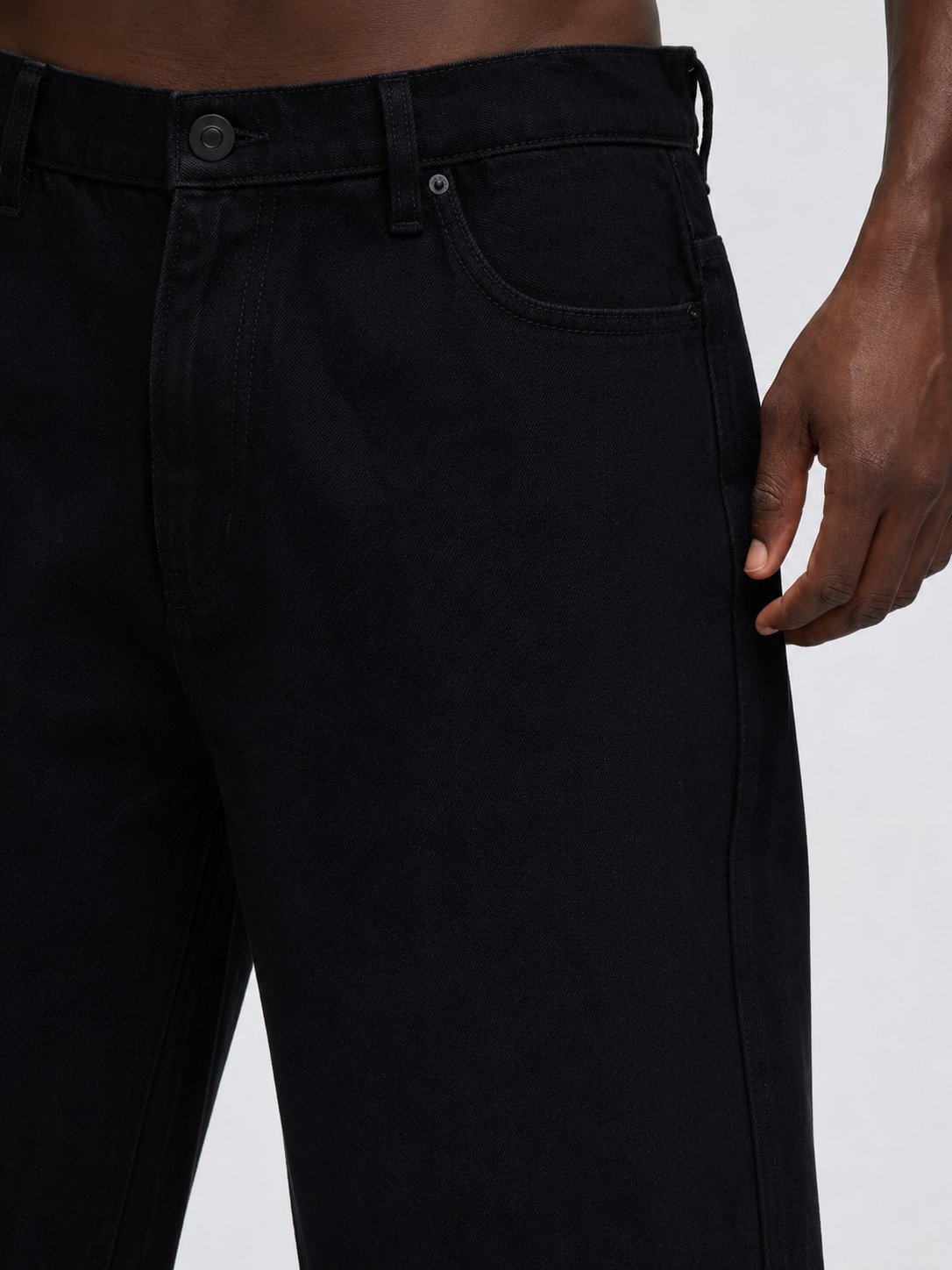 4Faith Black Denim Shorts