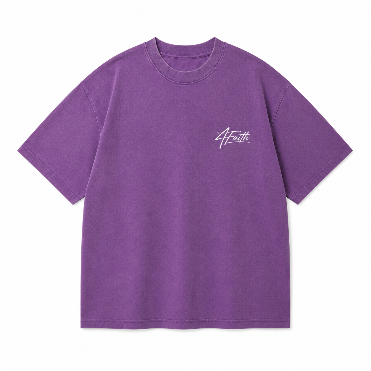 4Faith – Tee Oversize Purple Wash
